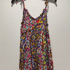 Patrons of Peace Vibrant Floral Mini Dress